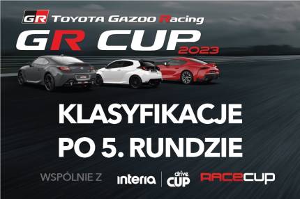 Klasyfikacje TOYOTA GR CUP 2023 po 5. rundzie na Autodromie Jastrząb